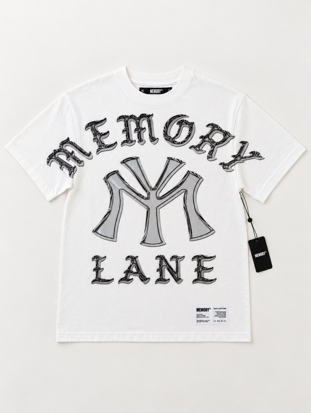 Memory Lane Chrome Old E tee Size Small NWT